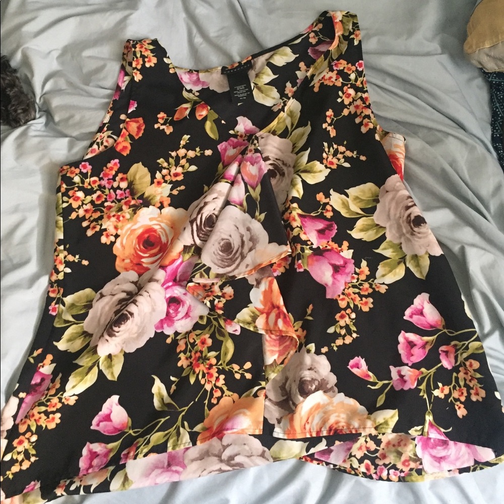 Floral tank top.